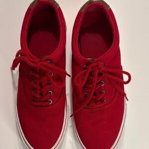 Red Canvas Sneakers